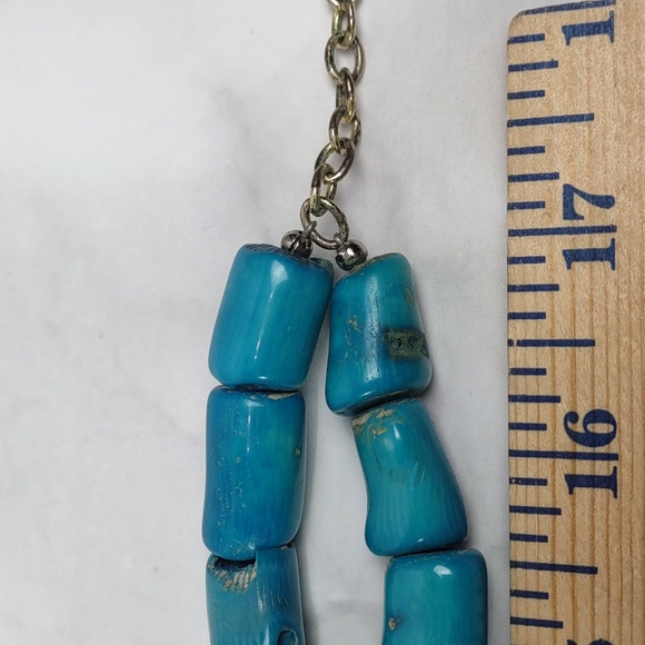 Barse Blue Bamboo Coral Necklace - Picture 7 of 7